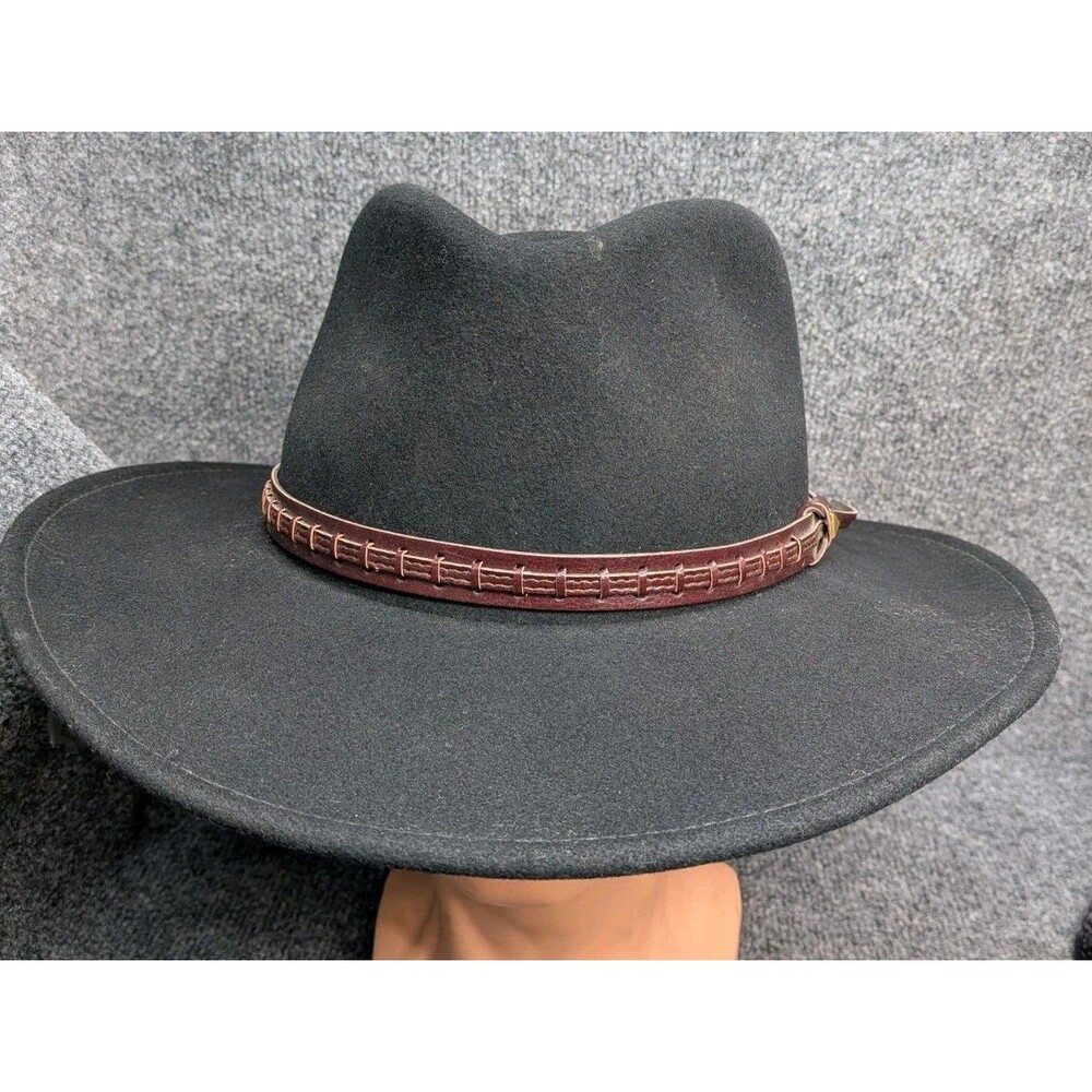 Bailey Firehole LiteFelt Black Wool Cowboy Western Hat XL Made in USA